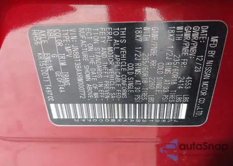 2024 Nissan Rogue Sv Fwd z USA, uszkodzony, nr VIN JN8BT3BAXRW000772